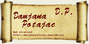 Damjana Potajac vizit kartica
